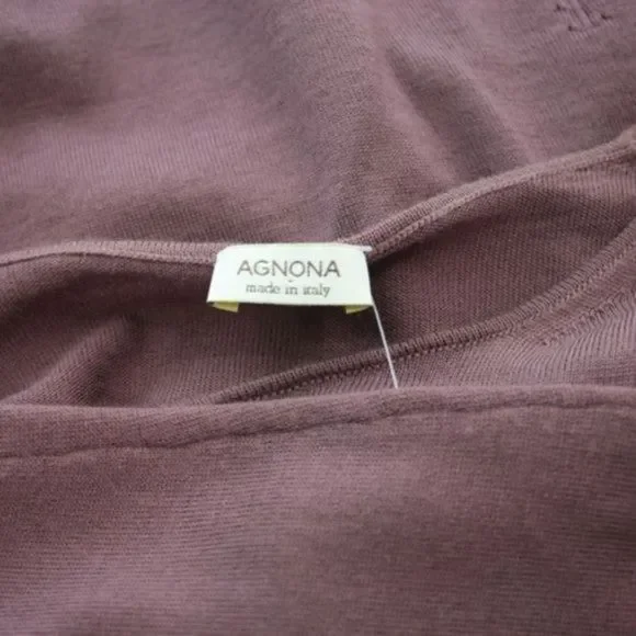 AGNONA PURPLE WOOL & CASHMERE BLEND SWEATER 10
